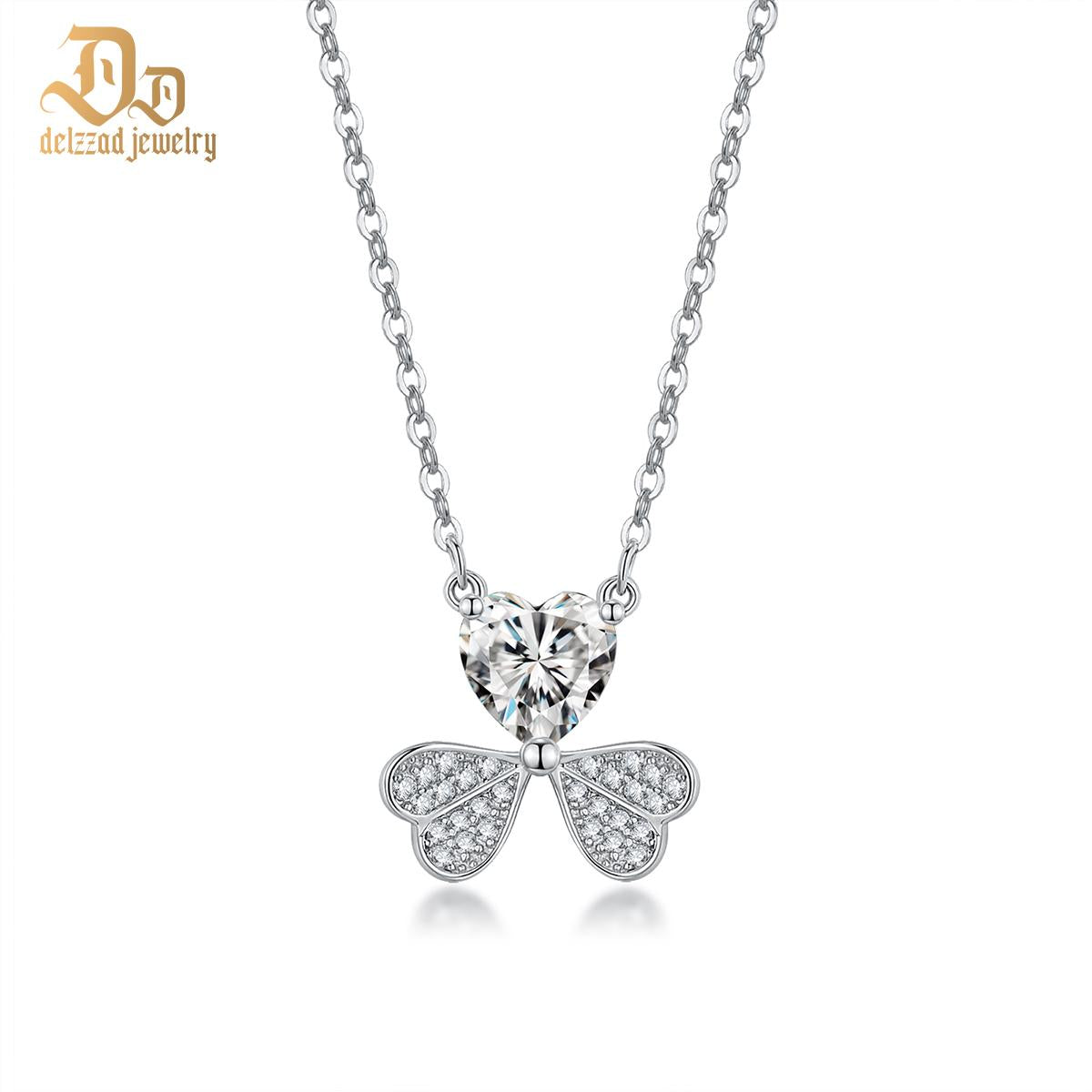 S925 Synthetic Moissanite Diverse Sparkling Charm Necklace Pendant Valentine's Day Lover Gifts for Women