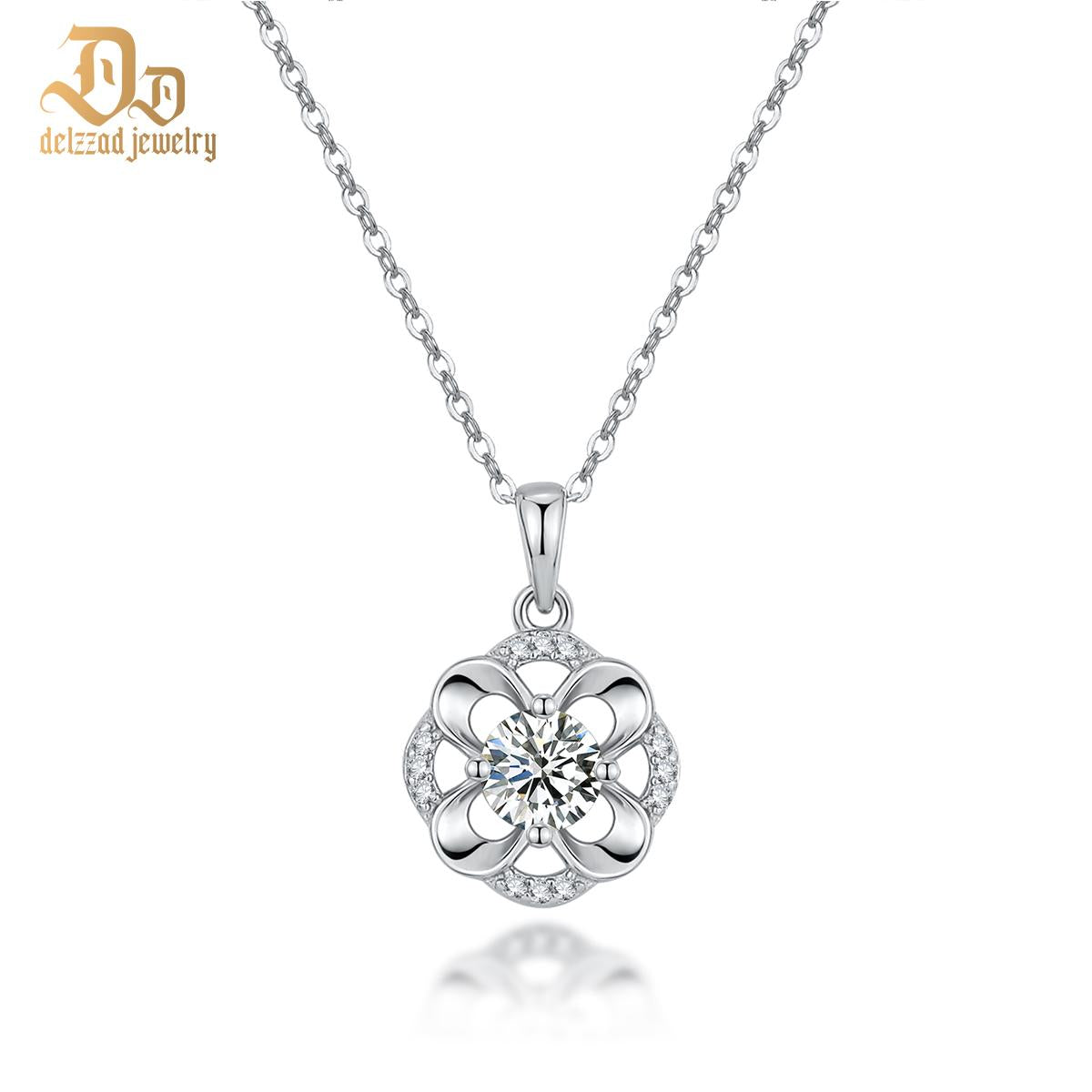 S925 Synthetic Moissanite Diverse Sparkling Charm Necklace Pendant Valentine's Day Lover Gifts for Women