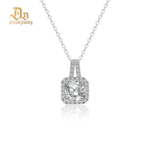 S925 Synthetic Moissanite Diverse Sparkling Charm Necklace Pendant Valentine's Day Lover Gifts for Women