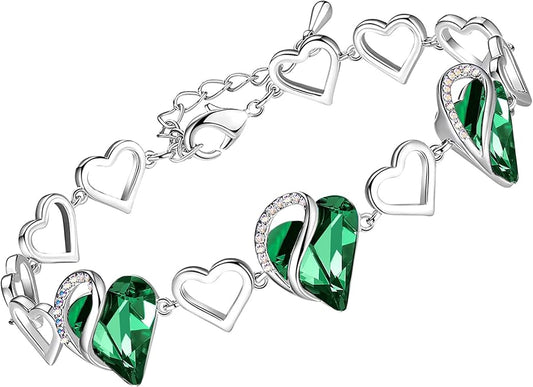 Leafael Infinity Love Heart Link Bracelets