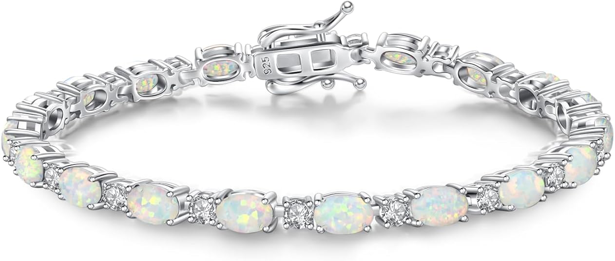 Birthstone Bracelets Sterling Silver