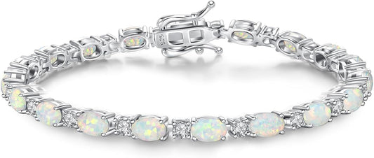 Birthstone Bracelets Sterling Silver