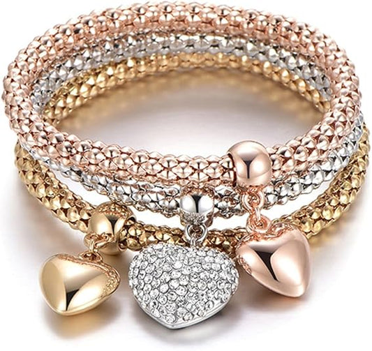 Crystal Charms Multilayer Bracelets