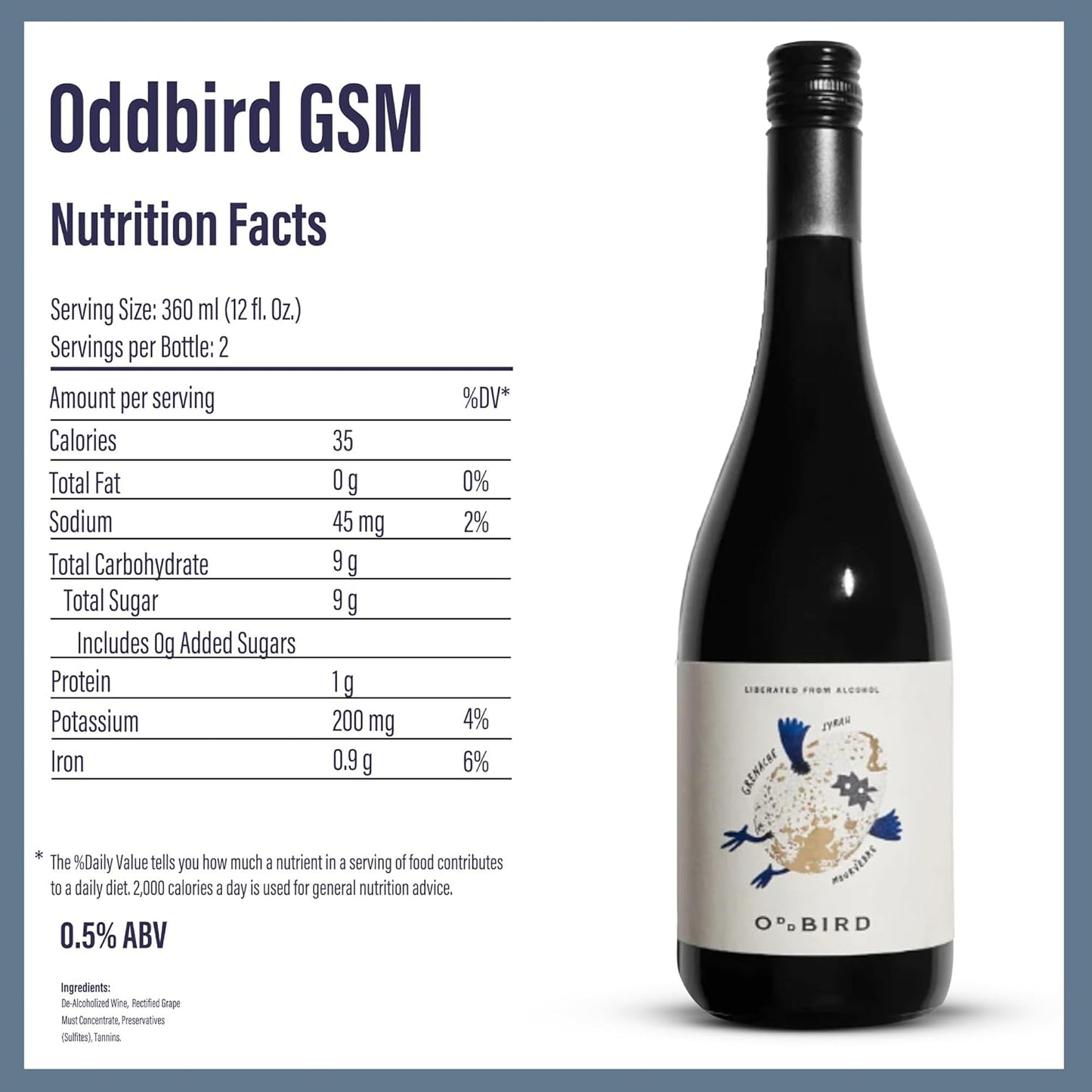 Oddbird GSM, Non-Alcoholic Red Wine