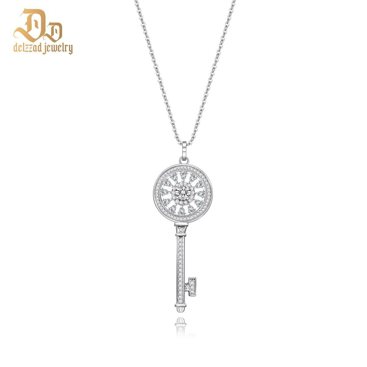 S925 Synthetic Moissanite Diverse Sparkling Charm Necklace Pendant Valentine's Day Lover Gifts for Women