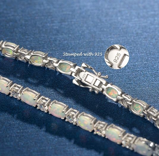 Birthstone Bracelets Sterling Silver