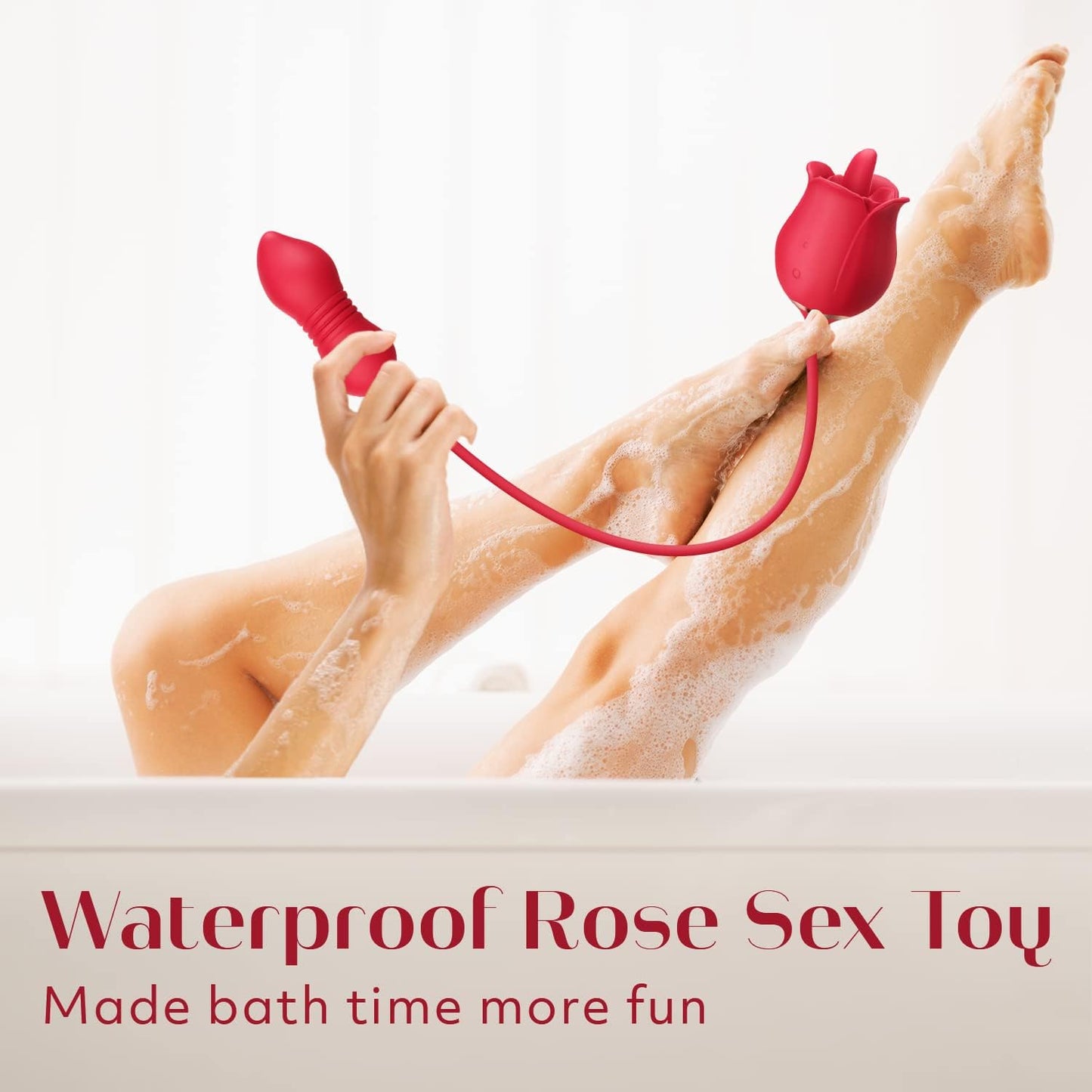 Sex Toys Rose Vibrator Dildo - MOOLIGIRL 4IN1