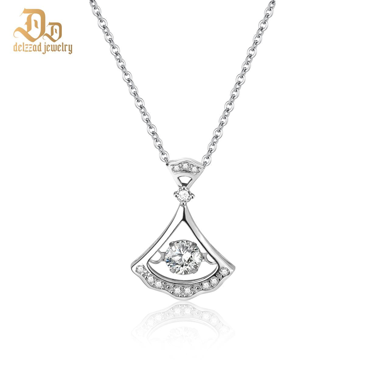 S925 Synthetic Moissanite Diverse Sparkling Charm Necklace Pendant Valentine's Day Lover Gifts for Women