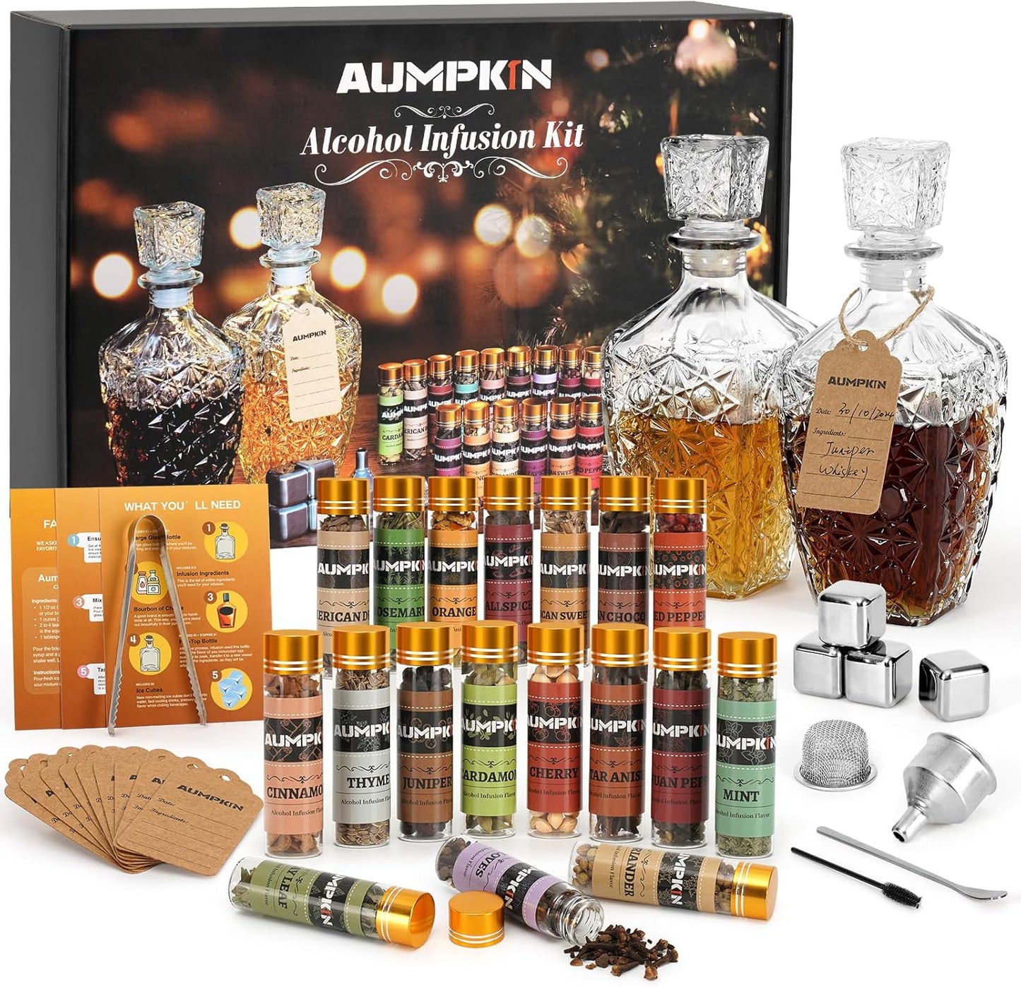 Ultimate DIY Alcohol Infusion Kit for Infusing Whiskey Wine