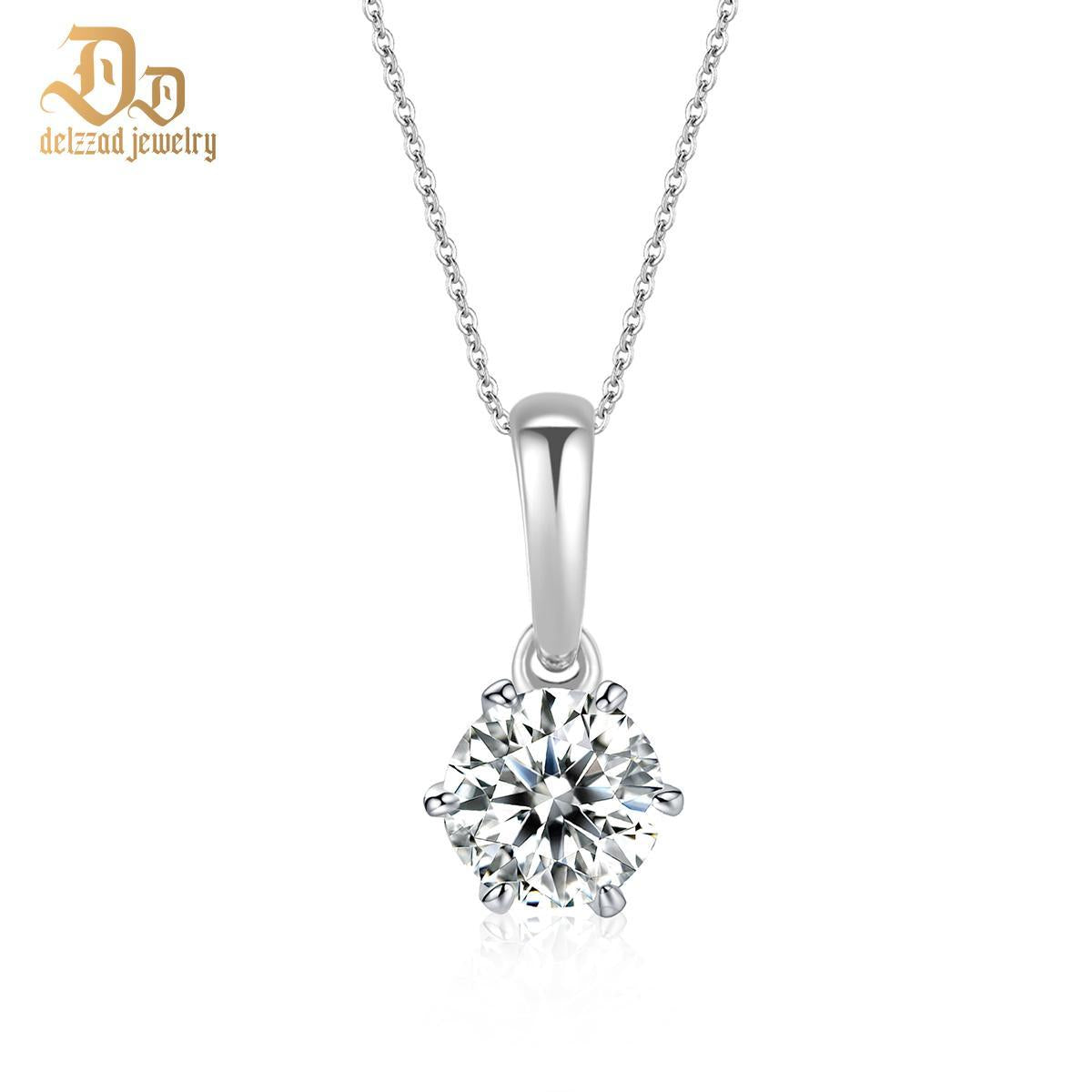 S925 Synthetic Moissanite Diverse Sparkling Charm Necklace Pendant Valentine's Day Lover Gifts for Women