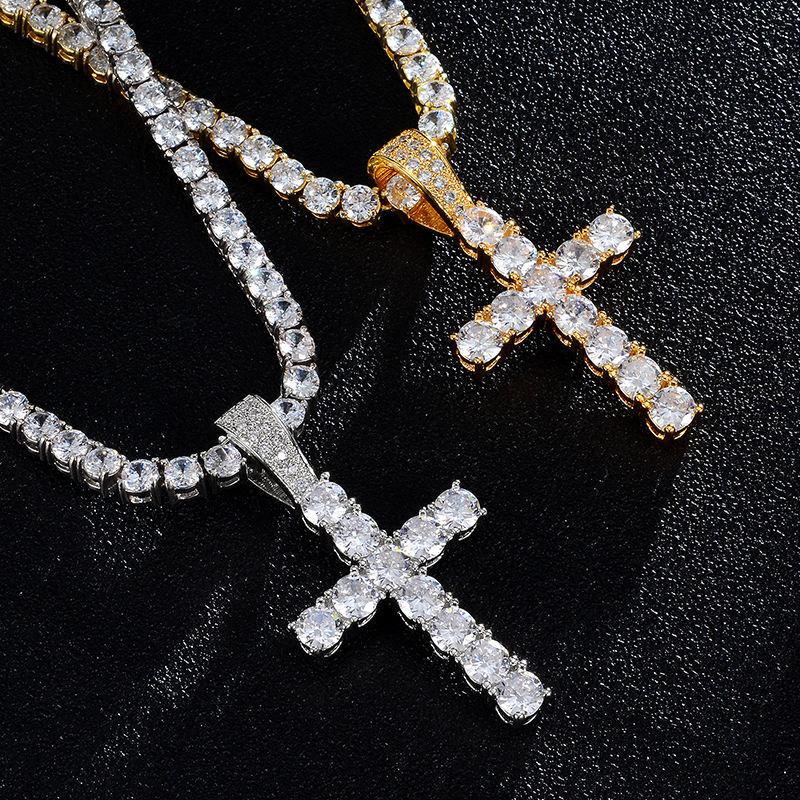 Unisex Classic Cross Pendant Necklace Christmas Gifts for Men Women