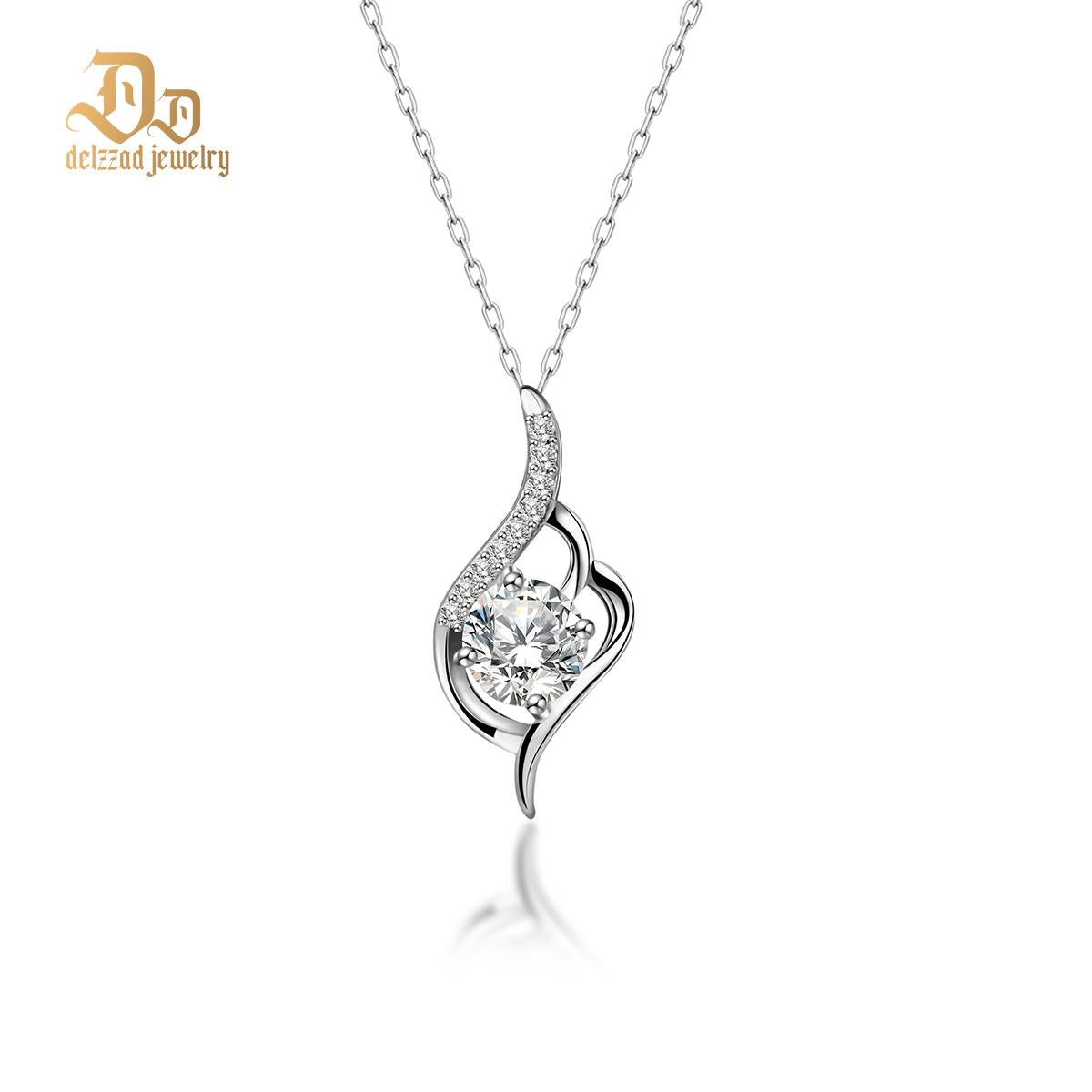 S925 Synthetic Moissanite Diverse Sparkling Charm Necklace Pendant Valentine's Day Lover Gifts for Women