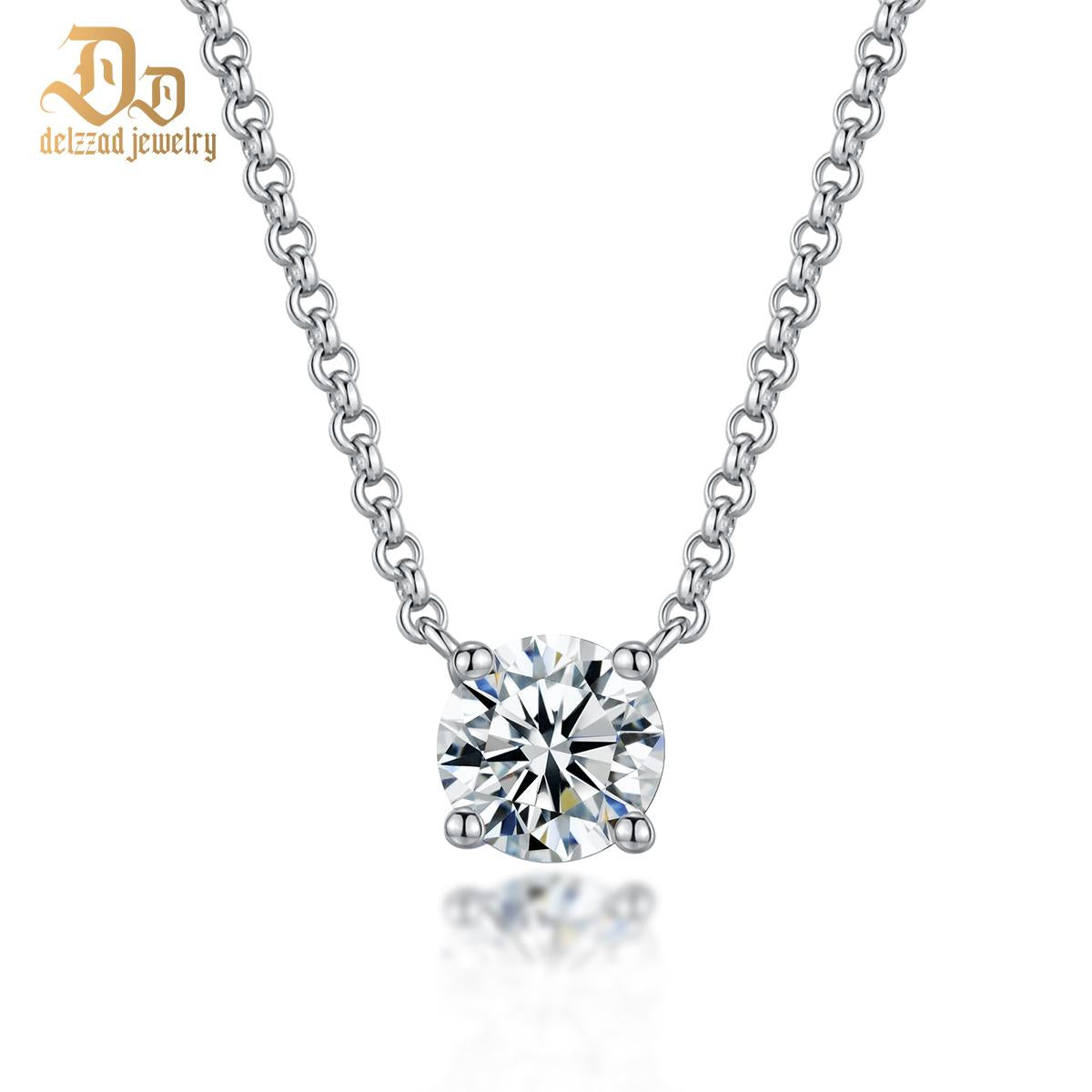 S925 Synthetic Moissanite Diverse Sparkling Charm Necklace Pendant Valentine's Day Lover Gifts for Women