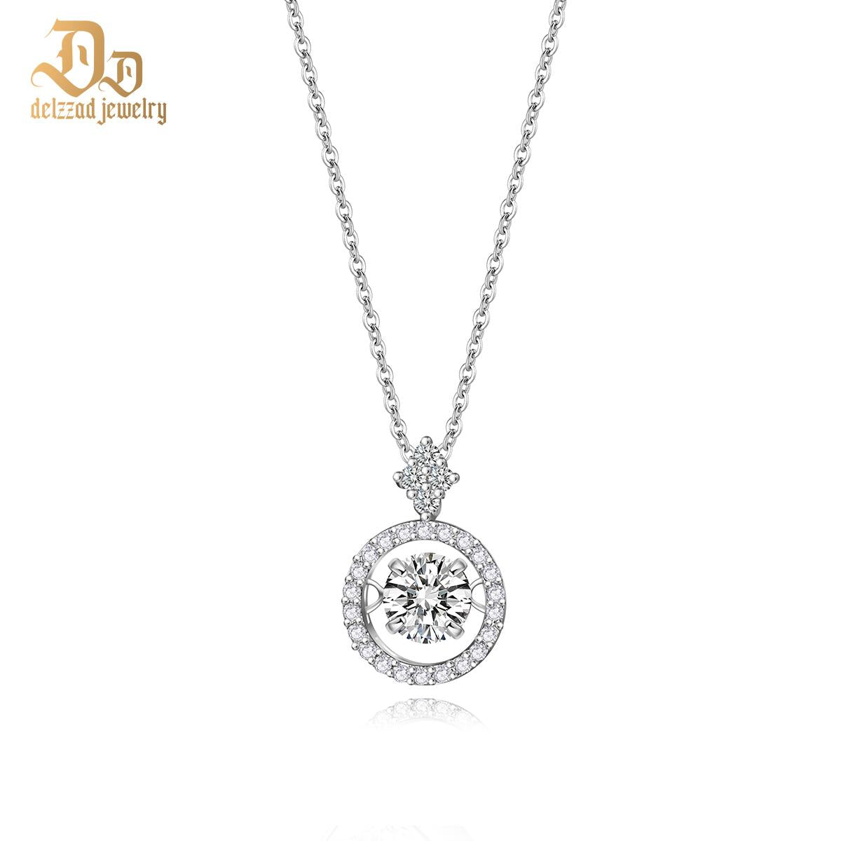 S925 Synthetic Moissanite Diverse Sparkling Charm Necklace Pendant Valentine's Day Lover Gifts for Women